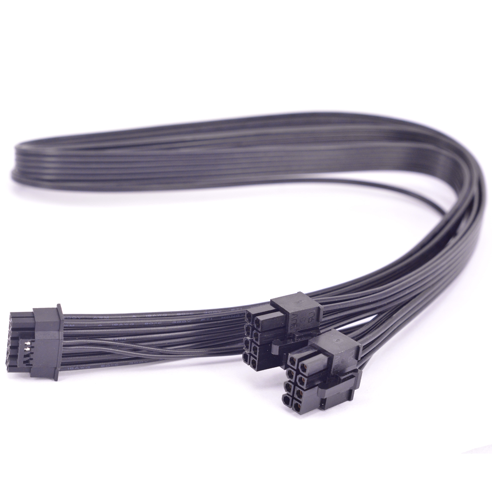 Dual 8Pin To 16Pin 12Vhpwr Cable - ل PCIE الموسمي 5.0 600 واط
