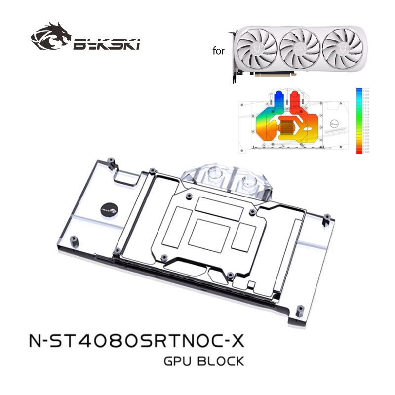 Rtx 4080 Super 16Gb - Bykski N-ST4080SRTNOC-X وحدة معالجة الرسومات لـ