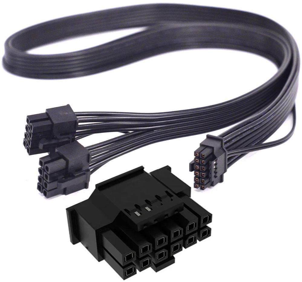 Dual 8Pin To 16Pin 12Vhpwr Cable - ل Thermaltake PF1 ARGB 850 واط