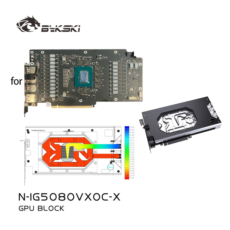 Rtx 5080 16Gb - Bykski N-IG5080VXOC-X تستخدم كتلة وحدة معالجة