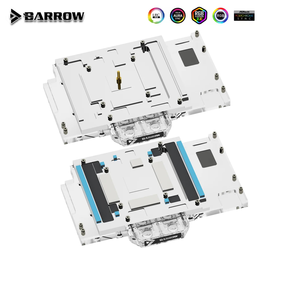 Rtx 4090 Water Block - بارو تغطية كاملة GPU كتلة المياه