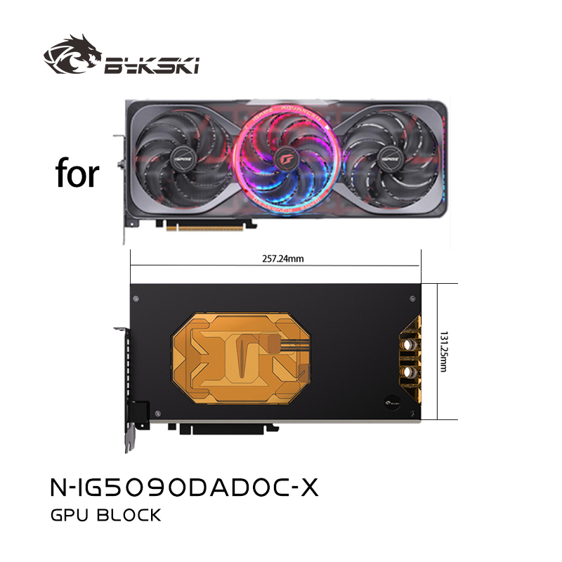Rtx 5090 32Gb - كتلة وحدة معالجة الرسومات Bykski لبطاقة