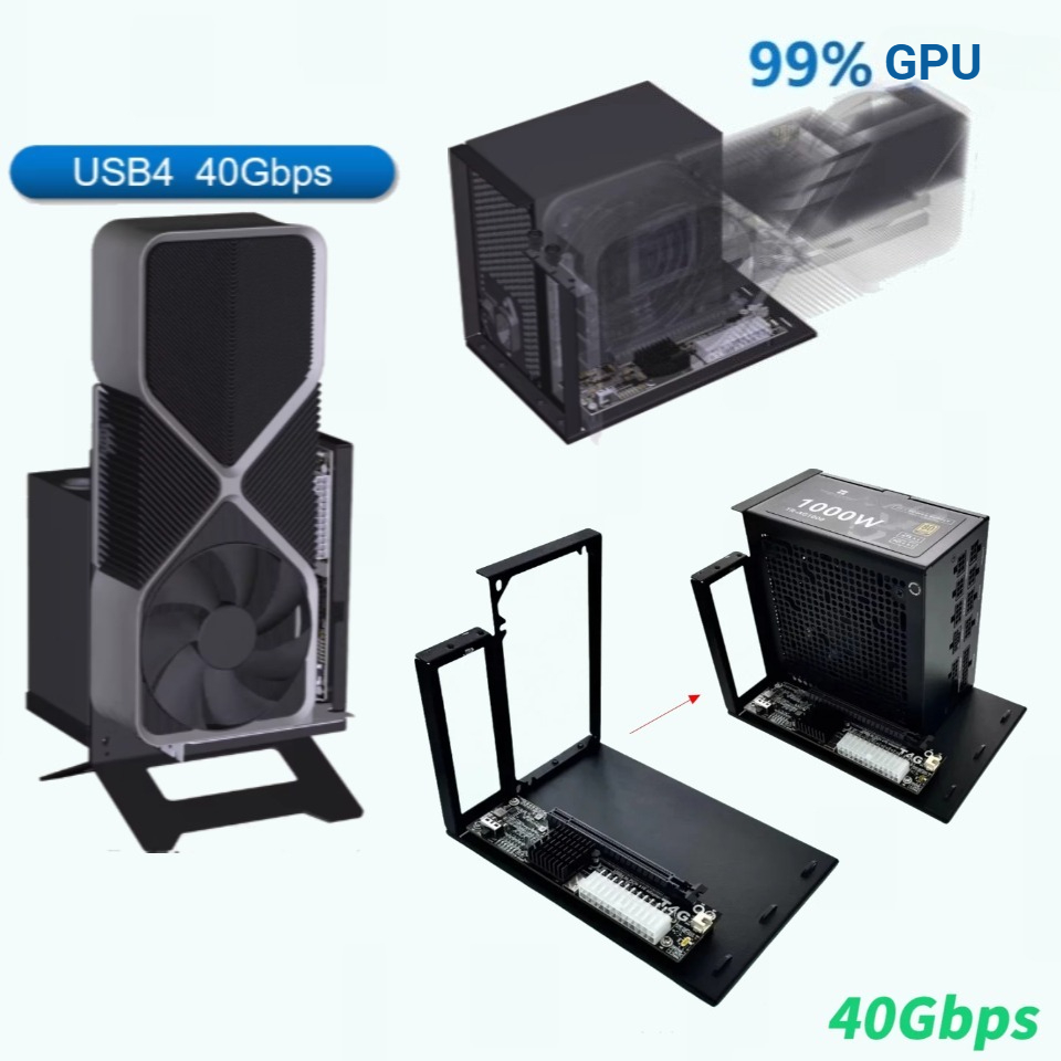 Gpu External Dock Egpu Thunderbolt 4 - UT4G محول eGPU خارجي USB4 قوس