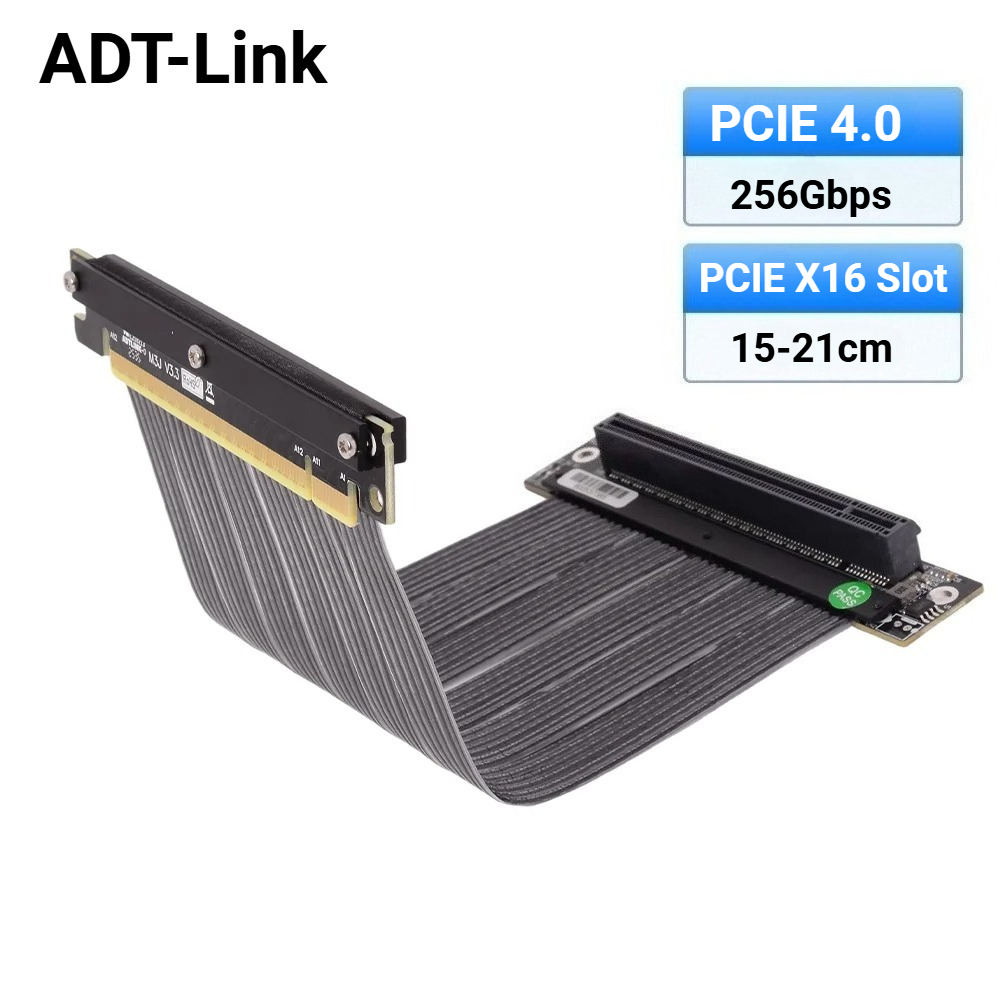 ADT-Link 2025 كابل جديد عكسي و - مراجعة Itx Gpu Riser Pcie 4.0 16X وسعره