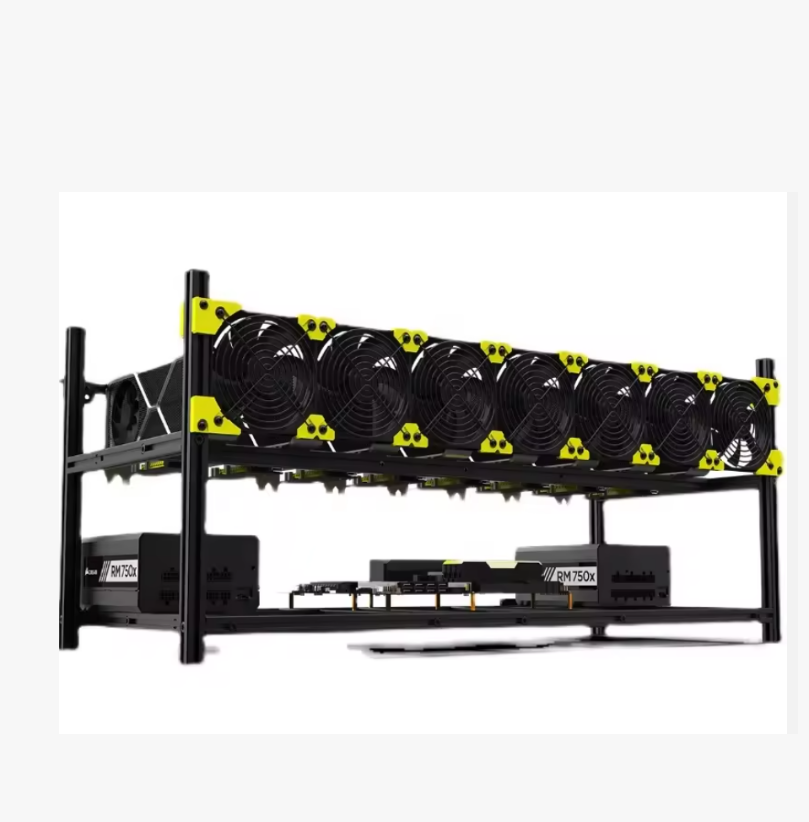 إطار حاسوب VEDDHA من الألومنيو - مراجعة Gpu Mining Rig Frame 8 Gpu وسعره
