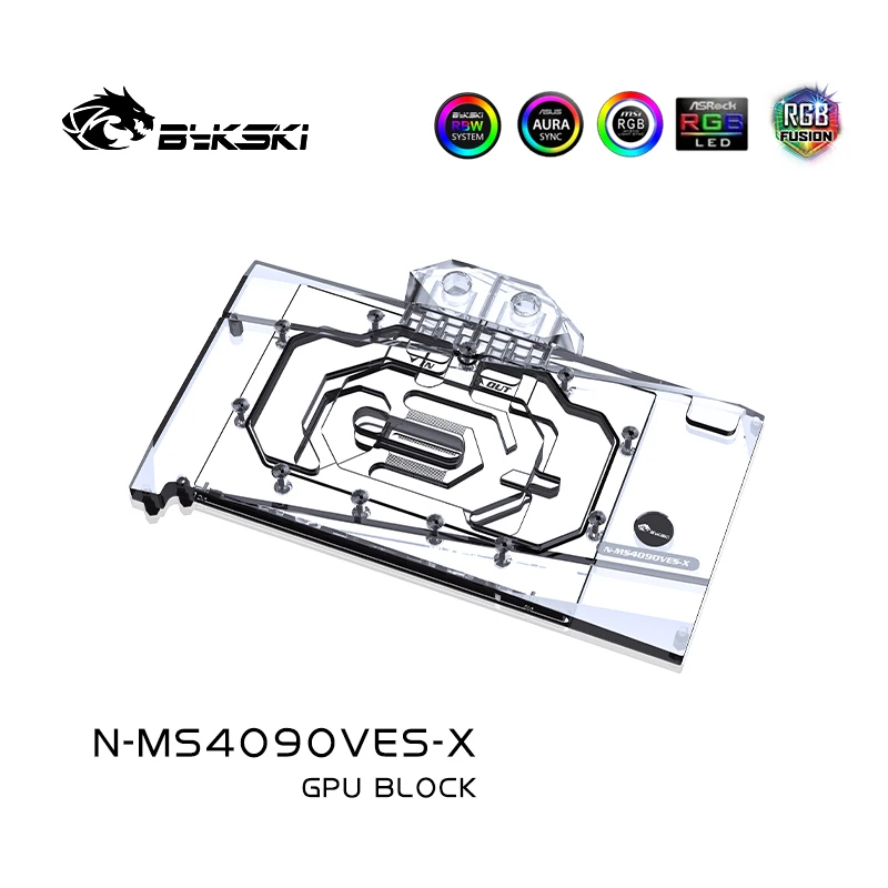 بلوك تبريد GPU من Bykski لبطاق - مراجعة Rtx 4090 Water Block وسعره