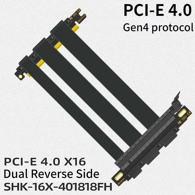 كابل موصل مزدوج عكسي جديد تمام - مراجعة Itx Gpu Riser Pcie 4.0 16X وسعره
