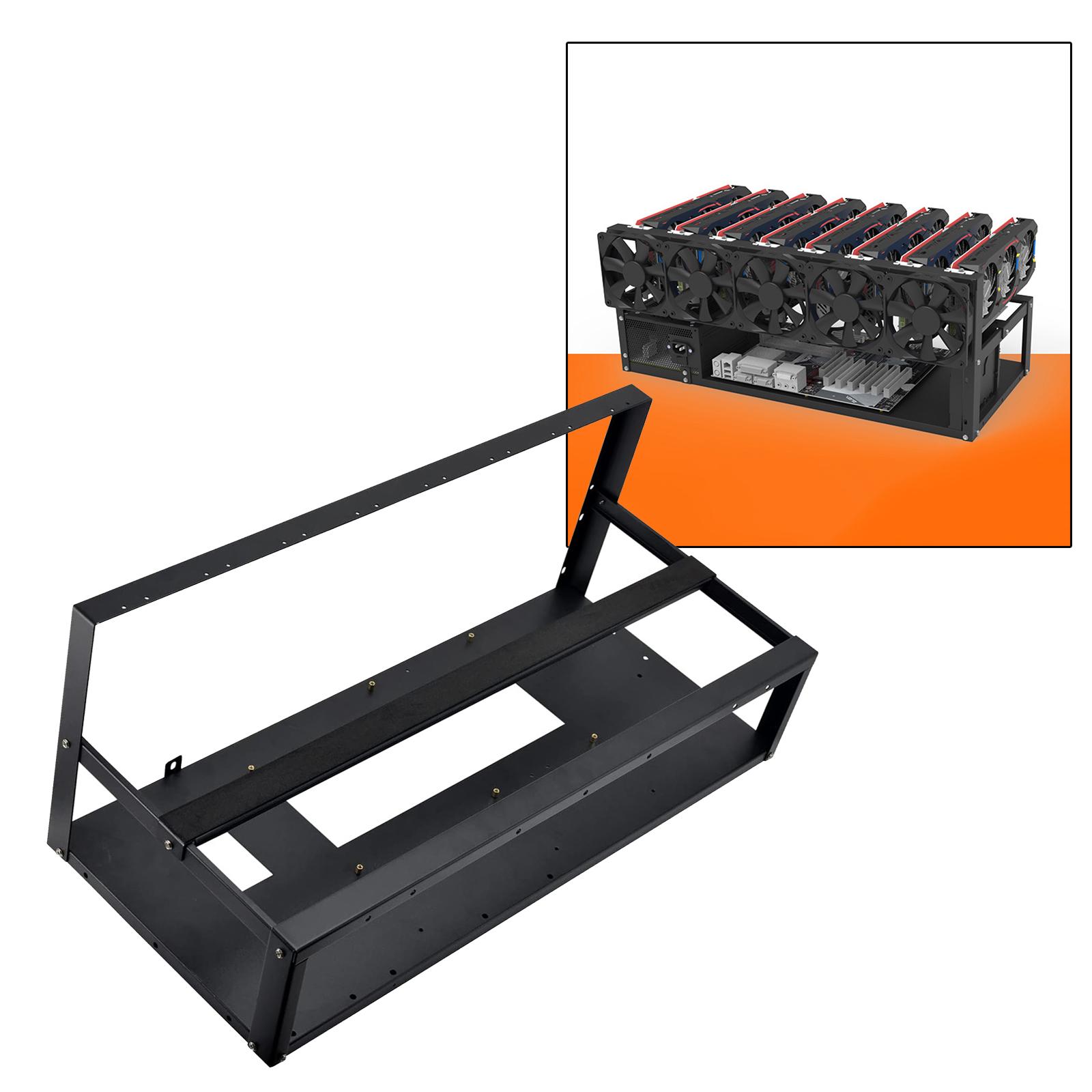 إطار حامل بطاقات GPU 6/8 لتعدي - مراجعة Gpu Mining Rig Frame 8 Gpu وسعره
