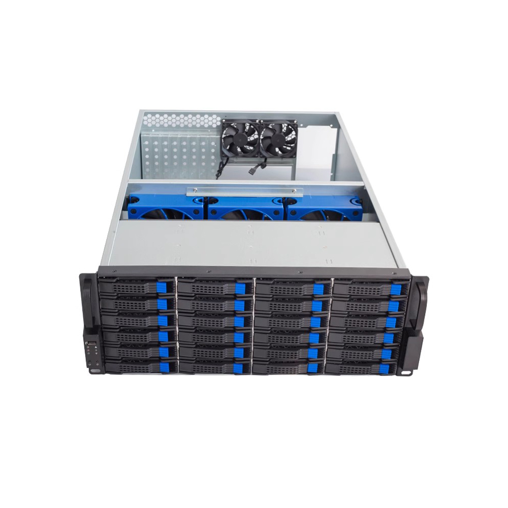 4U 24 Bays تخزين الخادم حالة 1 - مراجعة Server Gpu Chassis 4U وسعره