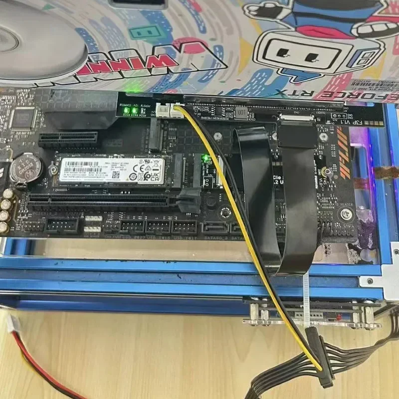 كابل تمديد ADT-Link PCIe 5.0 M - مراجعة Pcie 5.0 Gpu Riser Cable وسعره