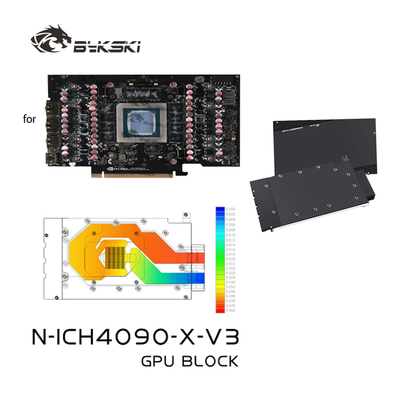 Bykski N-ICH4090-X-V3 وحدة معا - مراجعة Rtx 4090 Water Block وسعره