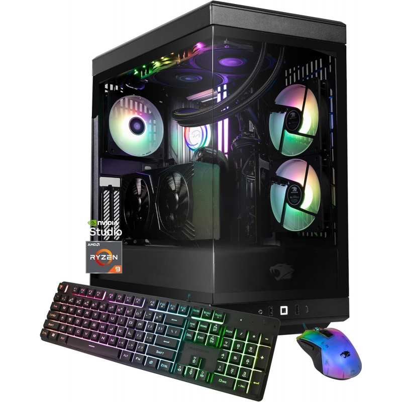 كمبيوتر ألعاب مكتبي بمعالج Ryz - مراجعة Desktop Gaming Gpu 32Gb وسعره